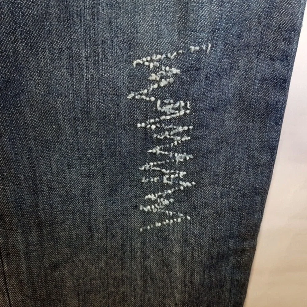 Y2K Rocawear Girl Jeans 4 Bootcut Belt Embroidery Rhinestone‎ Urban Distressed